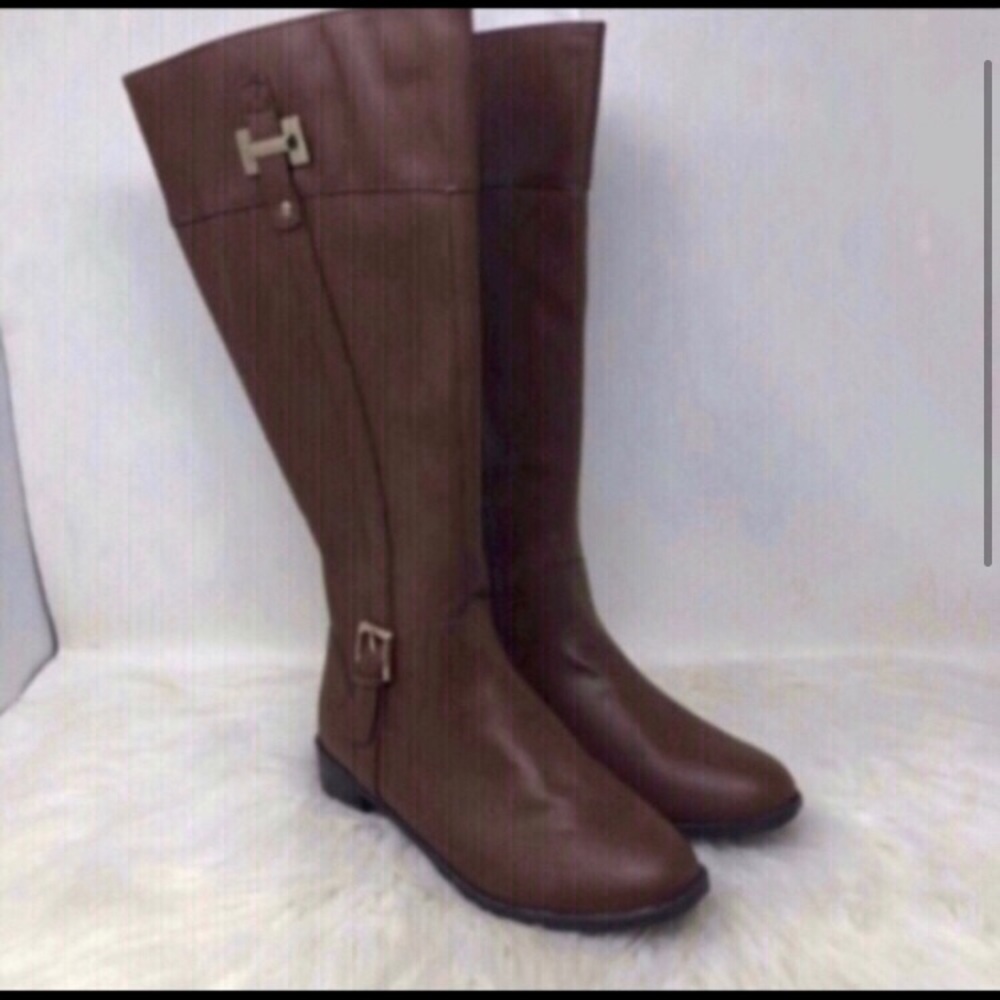 Karen Scott Brown Knee-High Boots